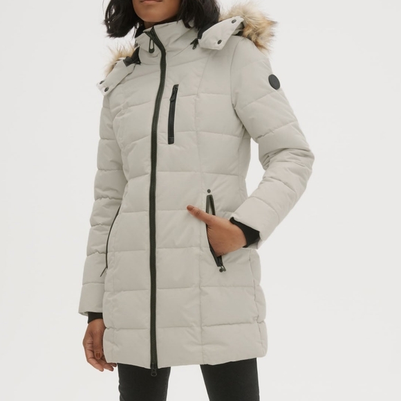 NWT Noize Snow Off White Hannah Mid-Length Winter Parka XS - Picture 1 of 5